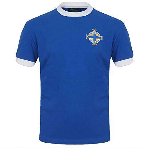 Nordirland - Herren Trikot im Retro-Design - George Best Nummer 11 - Offizielles Merchandise - Geschenk für Fußballfans - Blau - 3XL von Northern Ireland