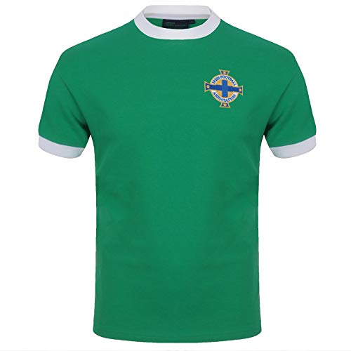 Nordirland - Herren Trikot im Retro-Design - George Best Nummer 11 - Offizielles Merchandise - Geschenk für Fußballfans - Grün - L von Northern Ireland