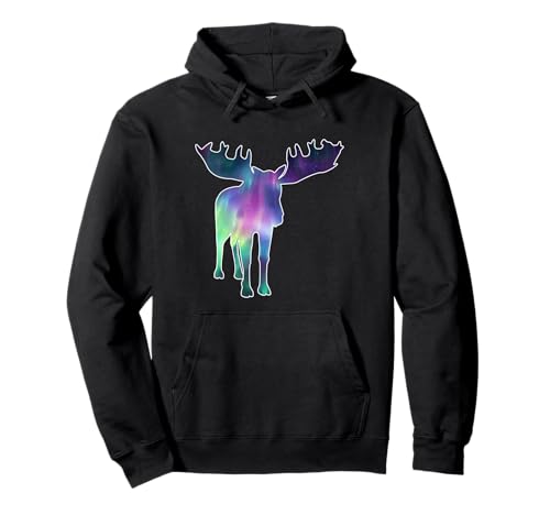 Northern Lights Aurora Borealis Elch Souvenir Erwachsene Kinder Pullover Hoodie Northern Lights Aurora Borealis Elch Souvenir Erwachsene Kinder Pullover Hoodie von Northern Lights by SRD
