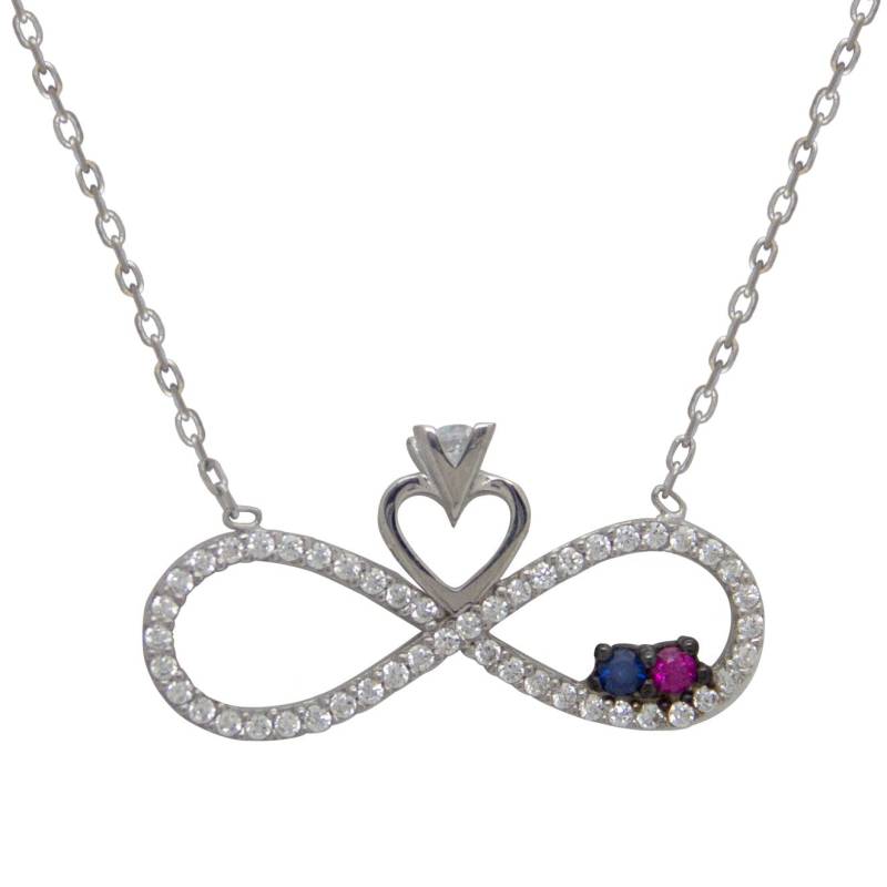 925 Sterling Silber Halskette, Infinity Eternity Krone Charm, Zierliche Schwestern Freunde Halskette 925 Sterling Silber Halskette, Infinity Eternity Krone Charm, Zierliche Schwestern Freunde Halskette von NorthernLightsLondon