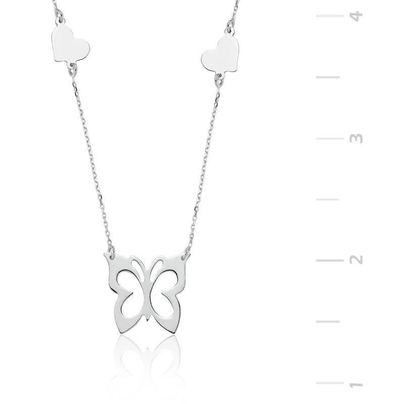 925 Sterling Silber Halskette, Schmetterling Anhänger, Herz, Geschenk, Natur, Boho Zierliche, Minimale 925 Sterling Silber Halskette, Schmetterling Anhänger, Herz, Geschenk, Natur, Boho Zierliche, Minimale von NorthernLightsLondon