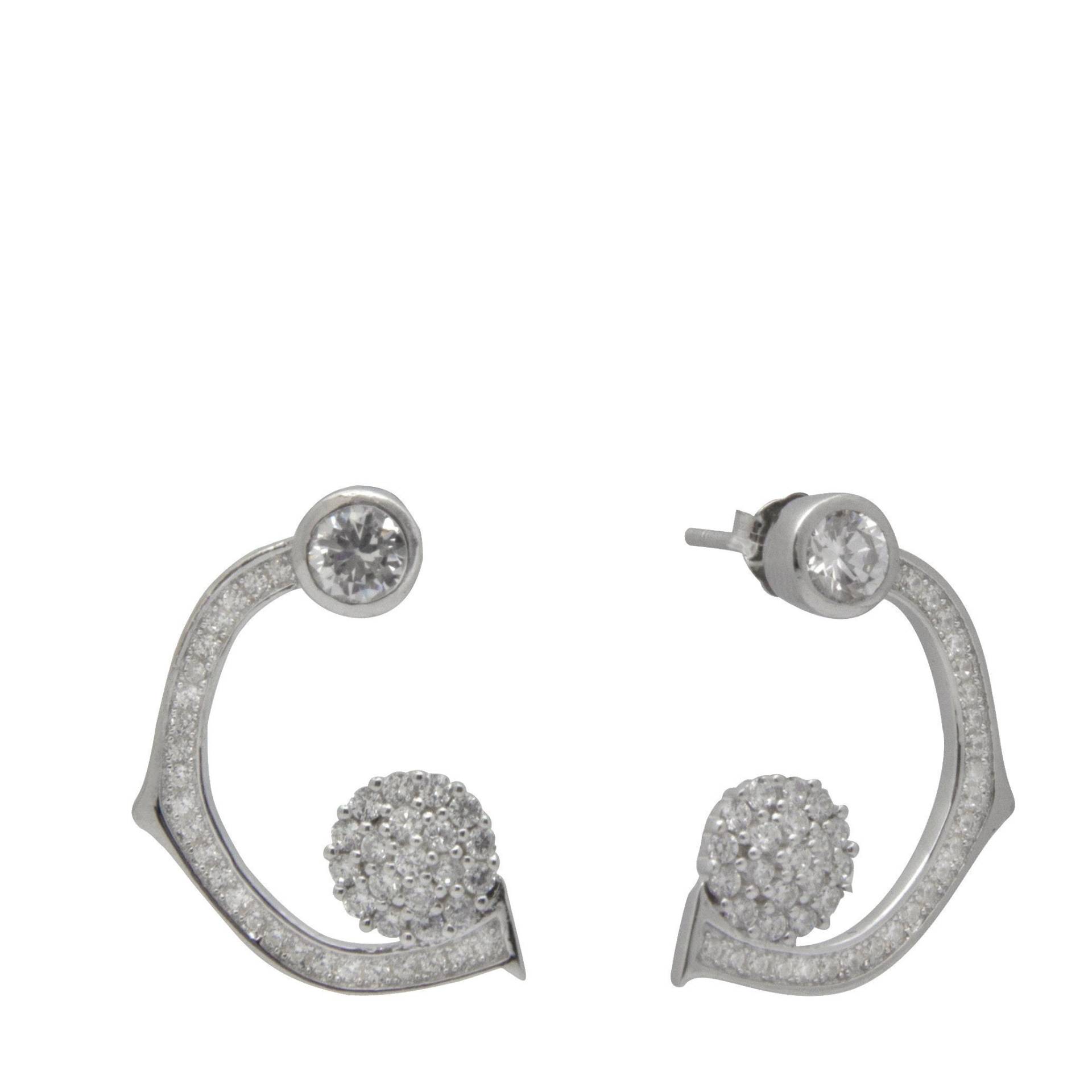 925 Sterling Silber Ohrringe, Zierliche Statement Ohrstecker, Braut Diamant Hochzeit Ohrringe 925 Sterling Silber Ohrringe, Zierliche Statement Ohrstecker, Braut Diamant Hochzeit Ohrringe von NorthernLightsLondon