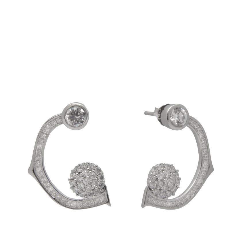 925 Sterling Silber Ohrringe, Zierliche Statement Ohrstecker, Braut Diamant Hochzeit Ohrringe von NorthernLightsLondon