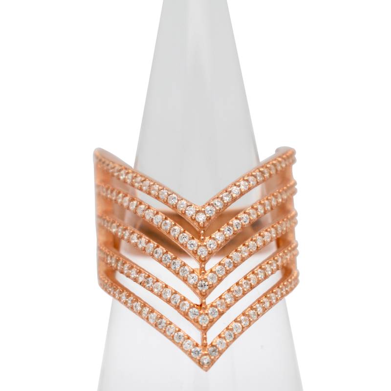 925 Sterling Silber Ring, Rose Gold Cluster-Ring, Cocktail-Ring, Abendessen Mode-Ring, Cz Steine, Größe P 1/2, Usa 8 925 Sterling Silber Ring, Rose Gold Cluster-Ring, Cocktail-Ring, Abendessen Mode-Ring, Cz Steine, Größe P 1/2, Usa 8 von NorthernLightsLondon