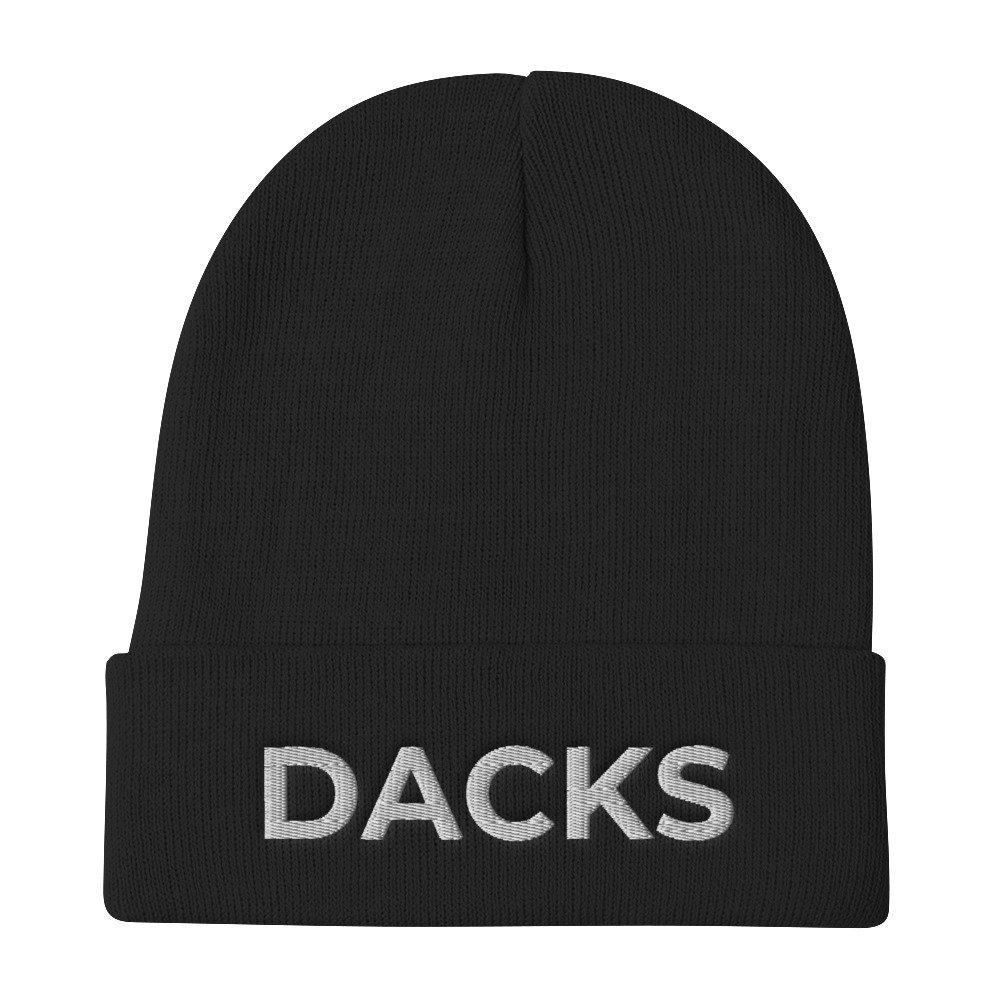 Dacks Akronym Bestickte Strickmütze, Camping Ausrüstung Geschenk Für Männer, Winter Wandern Mütze, Adk 46Er Klettern Abenteuer von NorthgoodsCo