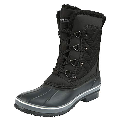 Northside Damen Modesto Schneestiefel, schwarz, 41.5 EU von Northside