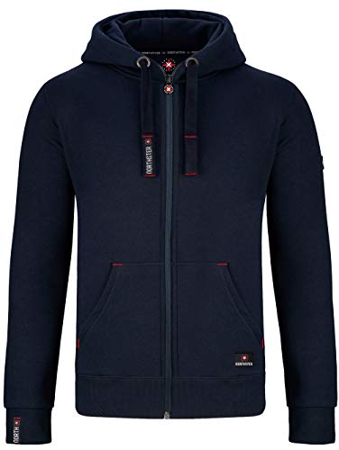 Northster Herren Kapuzenjacke Sweatjacke Hoodie mit Reißverschluss, Navy, 2XL von Northster