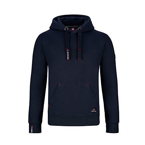 Northster Herren Kapuzenpullover Hoodie Sweatshirt mit Kapuze, Navy, 2XL von Northster