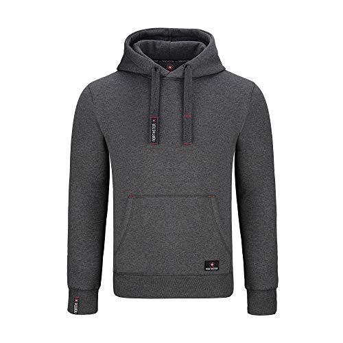 Northster Herren Kapuzenpullover Hoodie Sweatshirt mit Kapuze, dunkelgrau, 2XL von Northster