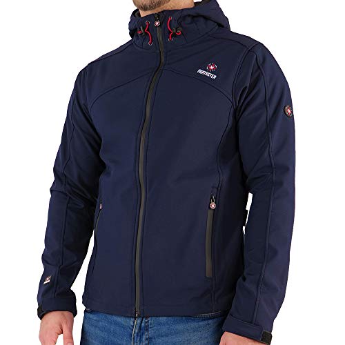 Northster Herren Softshell Jacke Outdoor Übergangsjacke Freizeitjacke Funktionsjacke, navy, 2XL von Northster