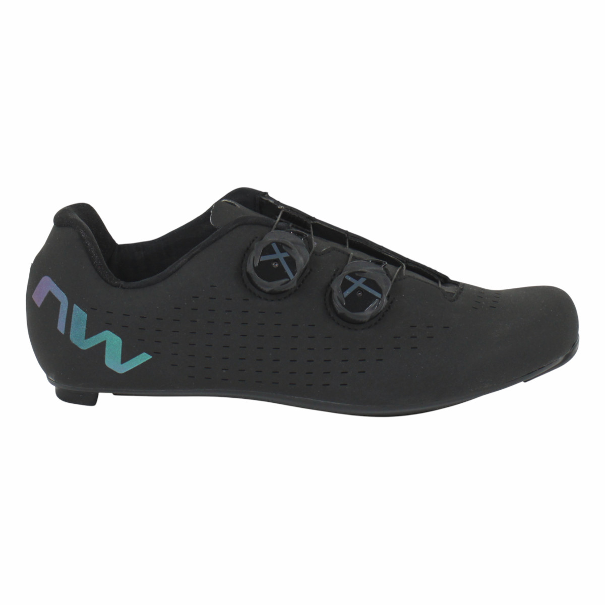 NW Northwave Revolution 3 Schwarz Iridescent Rennradschuhe Fahrradschuhe Gr. 43 von Northwave
