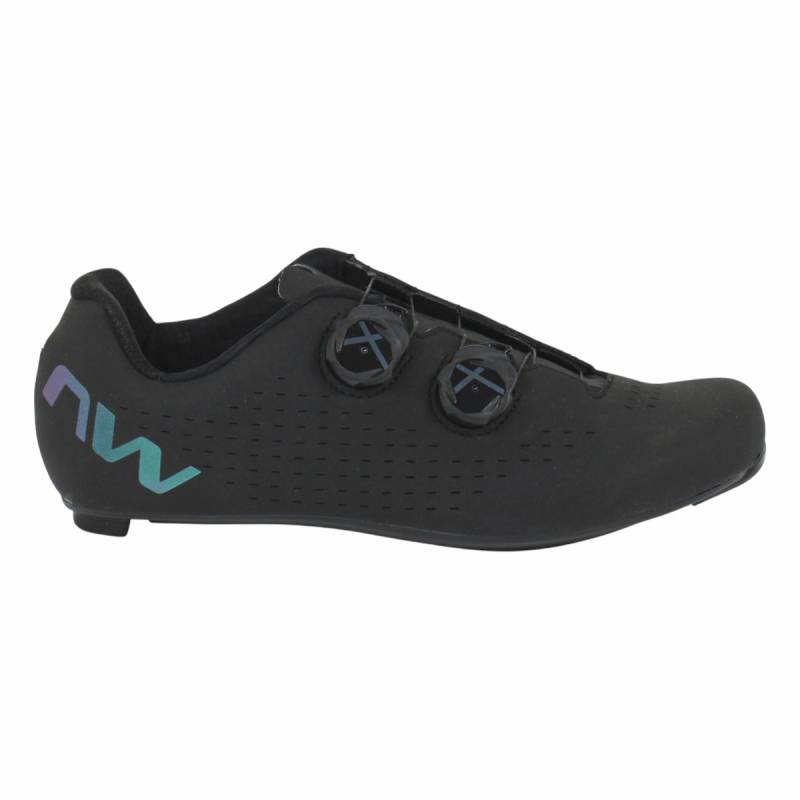 NW Northwave Revolution 3 Schwarz Iridescent Rennradschuhe Fahrradschuhe Gr. 43 von Northwave