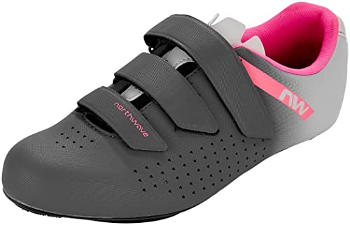 Northwave Core 2 Damen Rennradschuhe, Fahrradschuhe, Radschuhe, Grau 41.5 von Northwave