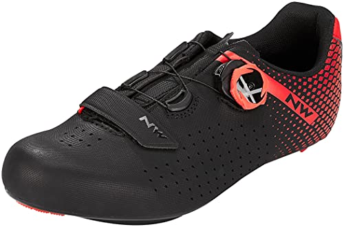 Northwave Core Plus 2 Rennradschuhe, Fahrradschuhe, Radschuhe, Rot 45 von Northwave