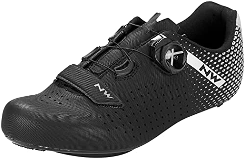 Northwave Core Plus 2 Wide Rennradschuhe, Fahrradschuhe, Radschuhe, Schwarz 36 von Northwave