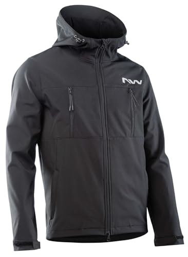 Northwave Herren Easy Out Softshell Giacca Jacke, Schwarz, L von Northwave
