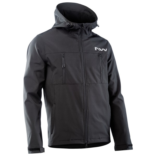 Northwave - Easy Out Softshell Jacket - Fahrradjacke Gr L grau/schwarz von Northwave