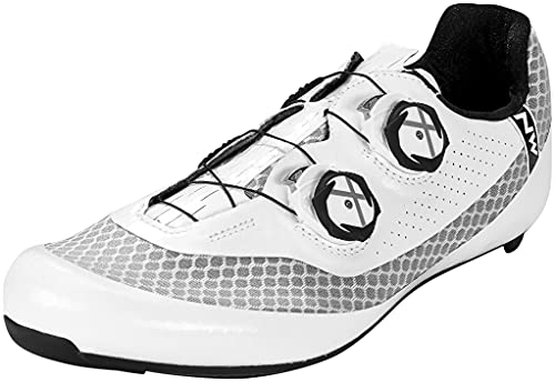 Northwave Mistral Plus Rennradschuhe, Fahrradschuhe, Radschuhe, Weiß 44 von Northwave