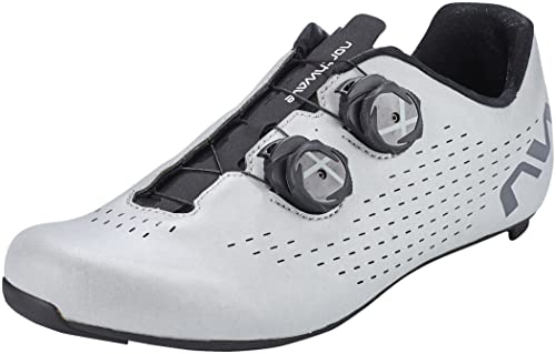 Northwave Revolution 3 Rennradschuhe, Fahrradschuhe, Radschuhe, Silber 39 von Northwave