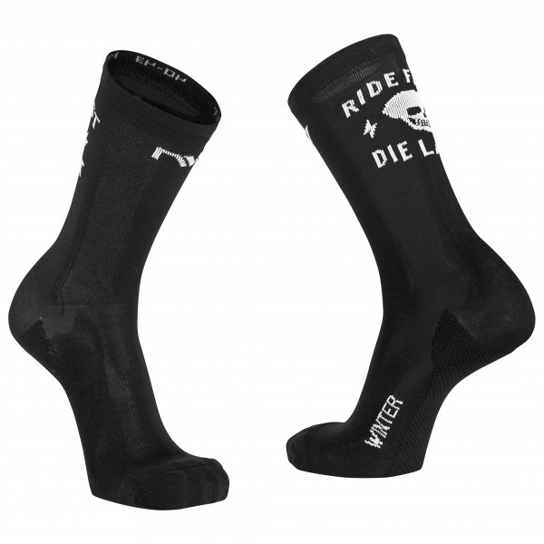 Northwave - Ride Fast Die Last - Radsocken Gr M schwarz von Northwave