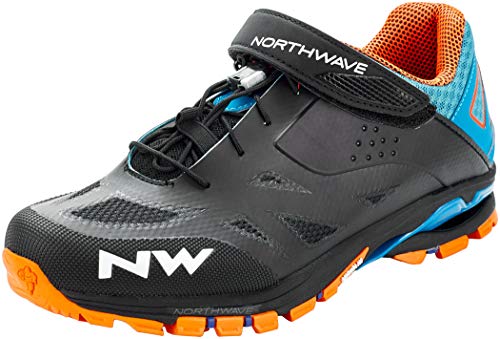 Northwave Spider 2 MTB Trekking Fahrrad Schuhe schwarz/blau/orange 2021: Größe: 41 von Northwave