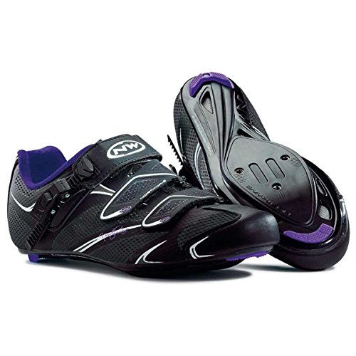 Northwave Starlight S.R.S Damen Rennrad Fahrrad Schuhe schwarz/lila 2016: Größe: 39 von Northwave