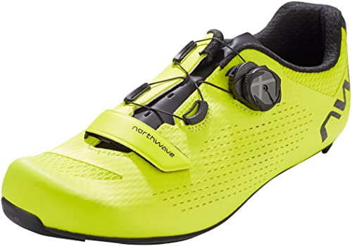 Northwave Storm Carbon 2 Rennradschuhe, Fahrradschuhe, Radschuhe, Gelb 40 von Northwave