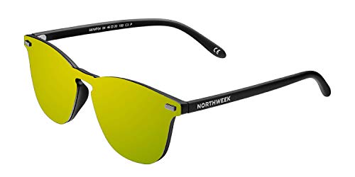 NORTHWEEK Unisex-Erwachsene WALL PHANTOM CORONA Sonnenbrille, Gold, 136.0 von Northweek