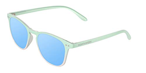 NORTHWEEK Unisex-Erwachsene Wall Oberg Sonnenbrille, Blau (Ice Blue), 140.0 von Northweek