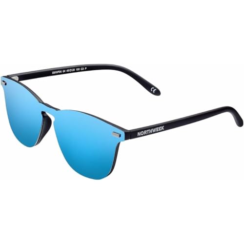 NORTHWEEK Unisex-Erwachsene Wall Phantom Deck Sonnenbrille, Blau (Ice Blue), 136.0 von Northweek
