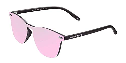 NORTHWEEK Unisex-Erwachsene Wall Phantom Pipe Sonnenbrille, Pink (Rose Gold), 136.0 von Northweek