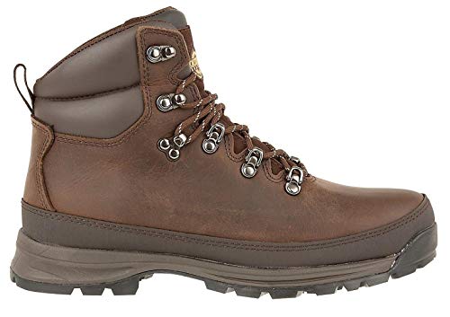 Herren-Stiefel aus hochwertigem Leder, wasserdicht, zum Wandern, Wandern, Trekking, Schnürung, Trekking, Berg, Outdoor, Country-Stiefel, dunkelbraun, 42 2/3 EU von Northwest Territory