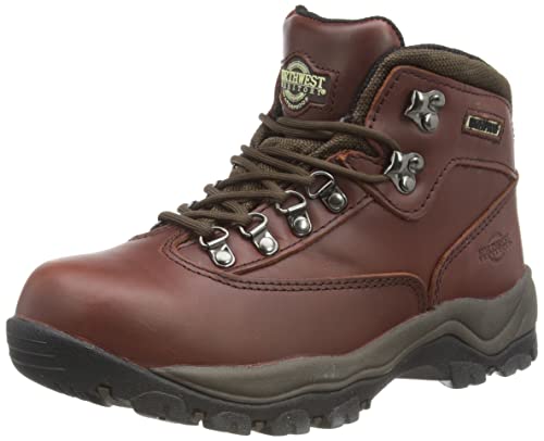 Northwest Territory Damen-Peak-Leder-wasserdichter Wander-Trekkingstiefel, Braun, 5 UK/38 EU von Northwest Territory