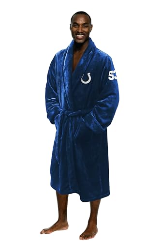 NORTHWEST The Company Offizieller NFL Indianapolis Colts Herren-Bademantel mit Nummer, Größe L/XL, 66 x 119,4 cm, Königsblau, Königsblau, Large-X-Large von Northwest
