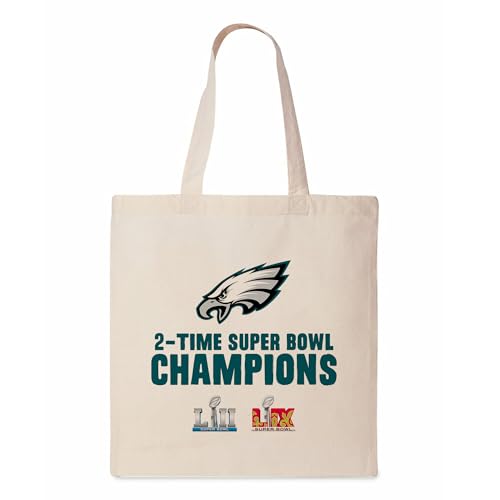 Northwest NFL Philadelphia Eagles 2025 Super Bowl LIX Multi Champ Overtime Canvas-Tragetasche, 35,6 x 38,1 cm von Northwest