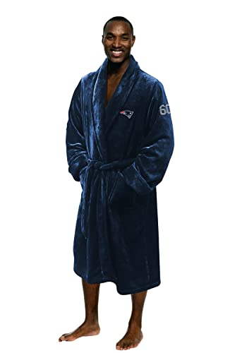 Northwest The Company Offizieller NFL New England Patriots Herren-Bademantel mit Nummer, Größe L/XL, 66 x 119,4 cm, Mehrfarbig von Northwest