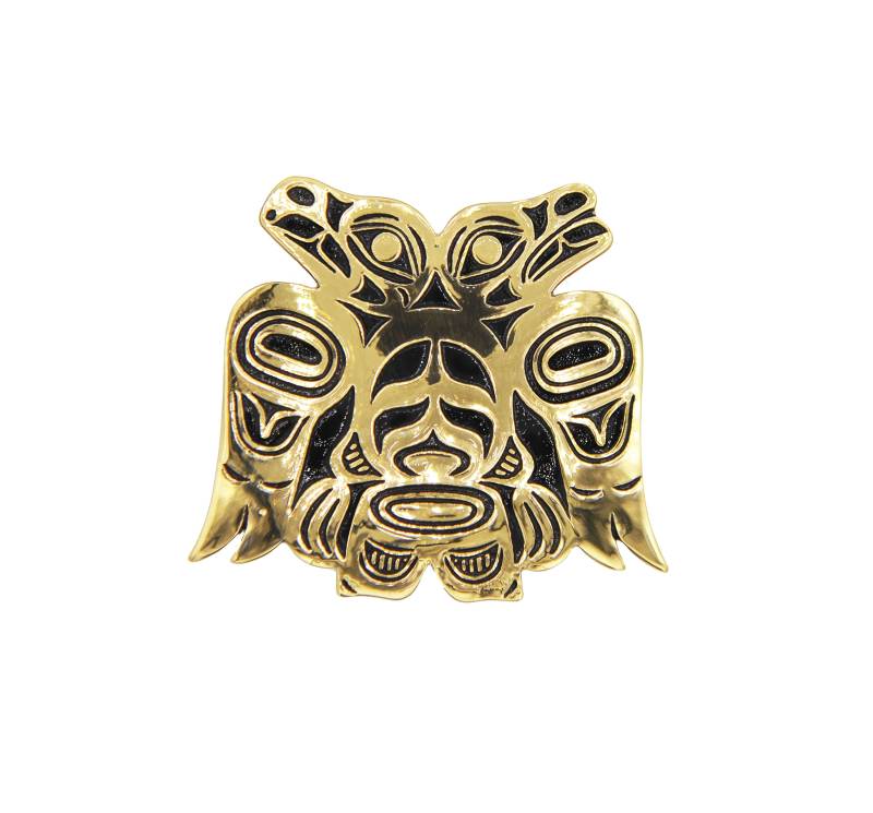 Lovebirds Alchemia Gold Anhänger Brosche Combo - 5 cm Lovebirds Alchemia Gold Anhänger Brosche Combo - 5 cm von NorthwestNativeGifts