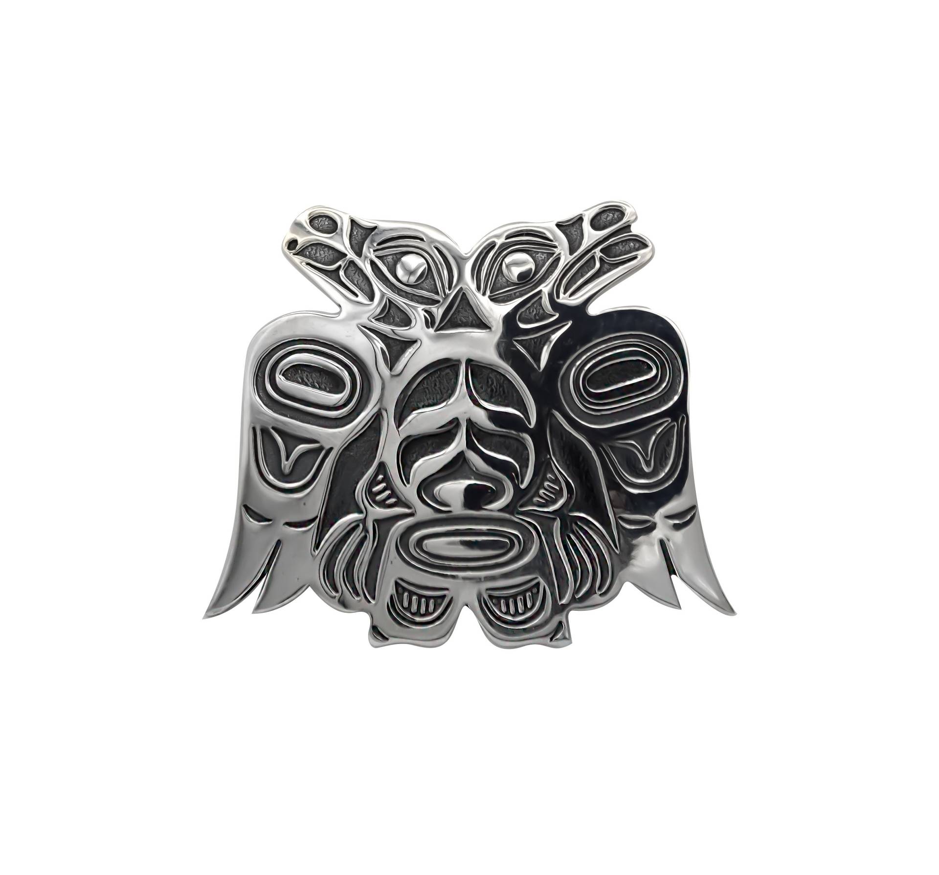 Lovebirds Sterling Silber Anhänger Brosche Combo - 2 Zoll Lovebirds Sterling Silber Anhänger Brosche Combo - 2 Zoll von NorthwestNativeGifts