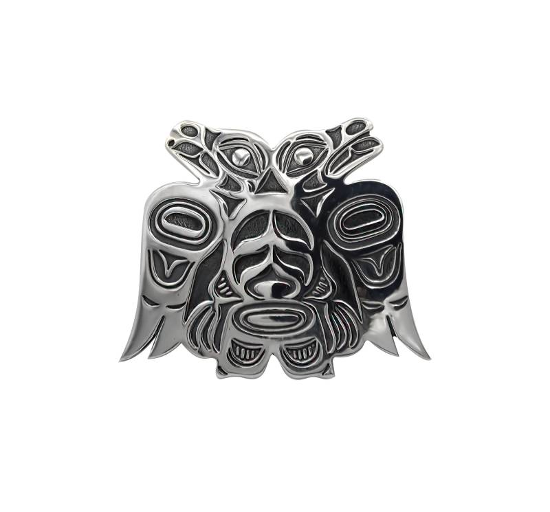 Lovebirds Sterling Silber Anhänger Brosche Combo - 2 Zoll Lovebirds Sterling Silber Anhänger Brosche Combo - 2 Zoll von NorthwestNativeGifts