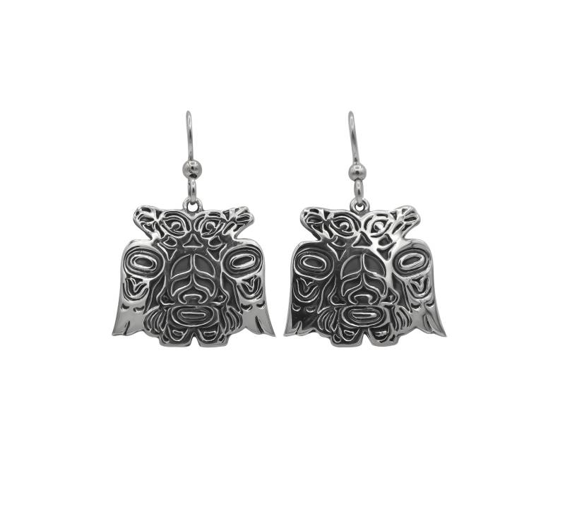 Lovebirds Sterling Silber Ohrringe - 25 Mm von NorthwestNativeGifts
