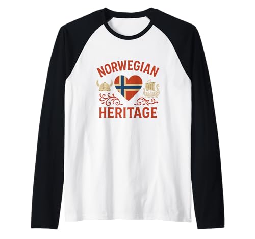 Norwegisches Wikingererbe Geschenke für Frauen Norwegen Nordic Raglan Norwegisches Wikingererbe Geschenke für Frauen Norwegen Nordic Raglan von Norway Heritage Tourist Travel Viking