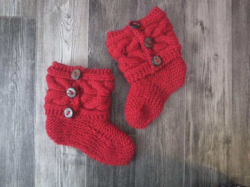 Chunky Kabelstrick Hausschuhe - Sofort Lieferbar Chunky Kabelstrick Hausschuhe - Sofort Lieferbar von NorwegianKnitByAukan