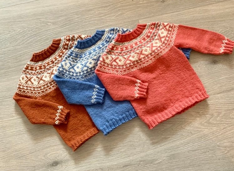 Handgestrickt Kinder Pullover von NorwegianKnitByAukan