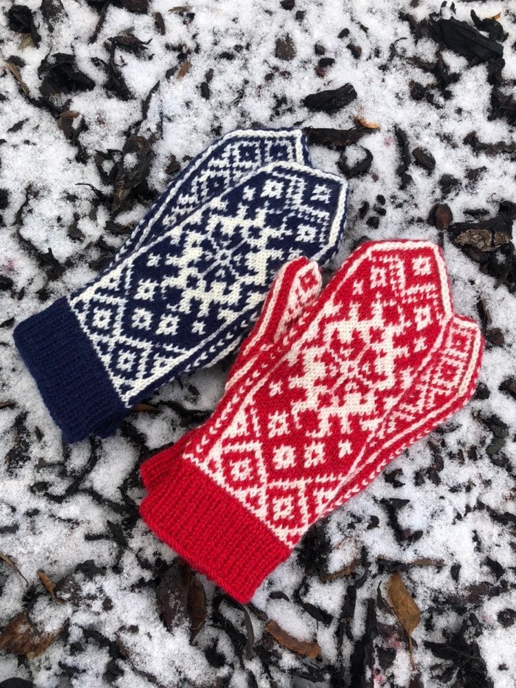 Weihnachtshandschuhe Weihnachtshandschuhe von NorwegianKnitByAukan