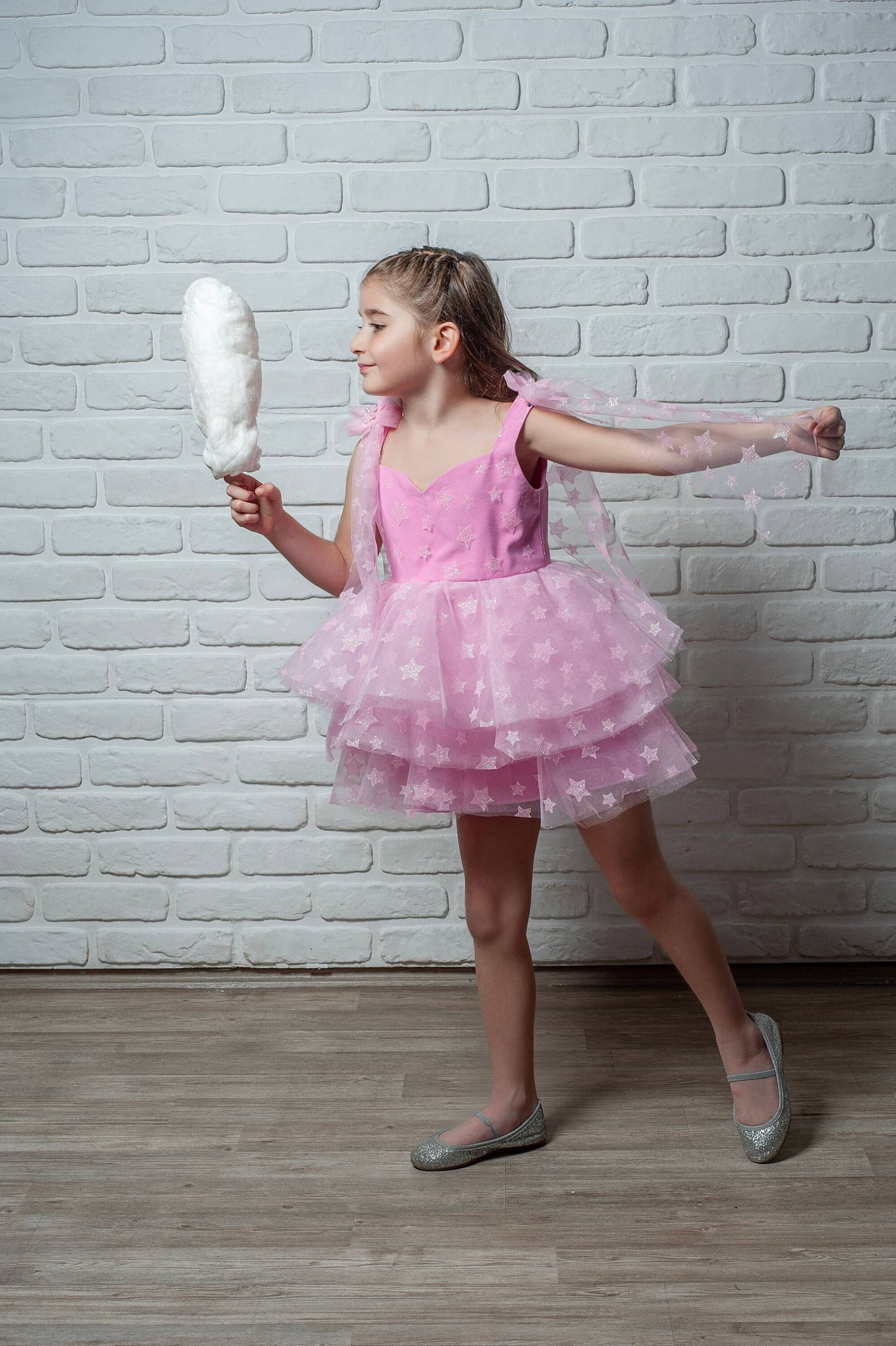 Mädchen Rosa Ärmelloses Partykleid, Kindergeburtstagskleid, Ballkleid, Mädchen-Partykostüm, Fancy Dress Up Mädchen Rosa Ärmelloses Partykleid, Kindergeburtstagskleid, Ballkleid, Mädchen-Partykostüm, Fancy Dress Up von NossiByCostume