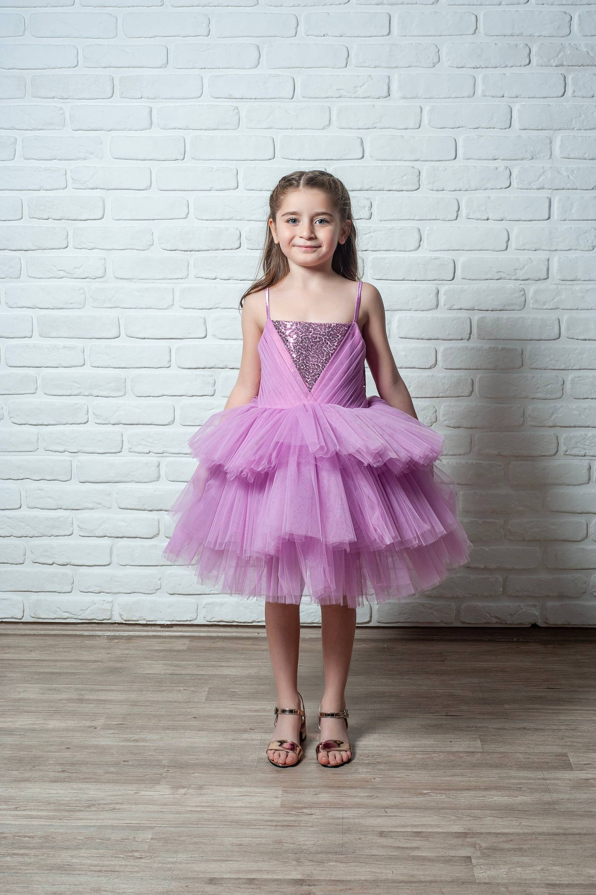 Mädchen Rosa Ärmelloses Partykleid, Kindergeburtstagskleid, Ballkleid, Mädchen-Partykostüm, Fancy Dress Up Mädchen Rosa Ärmelloses Partykleid, Kindergeburtstagskleid, Ballkleid, Mädchen-Partykostüm, Fancy Dress Up von NossiByCostume