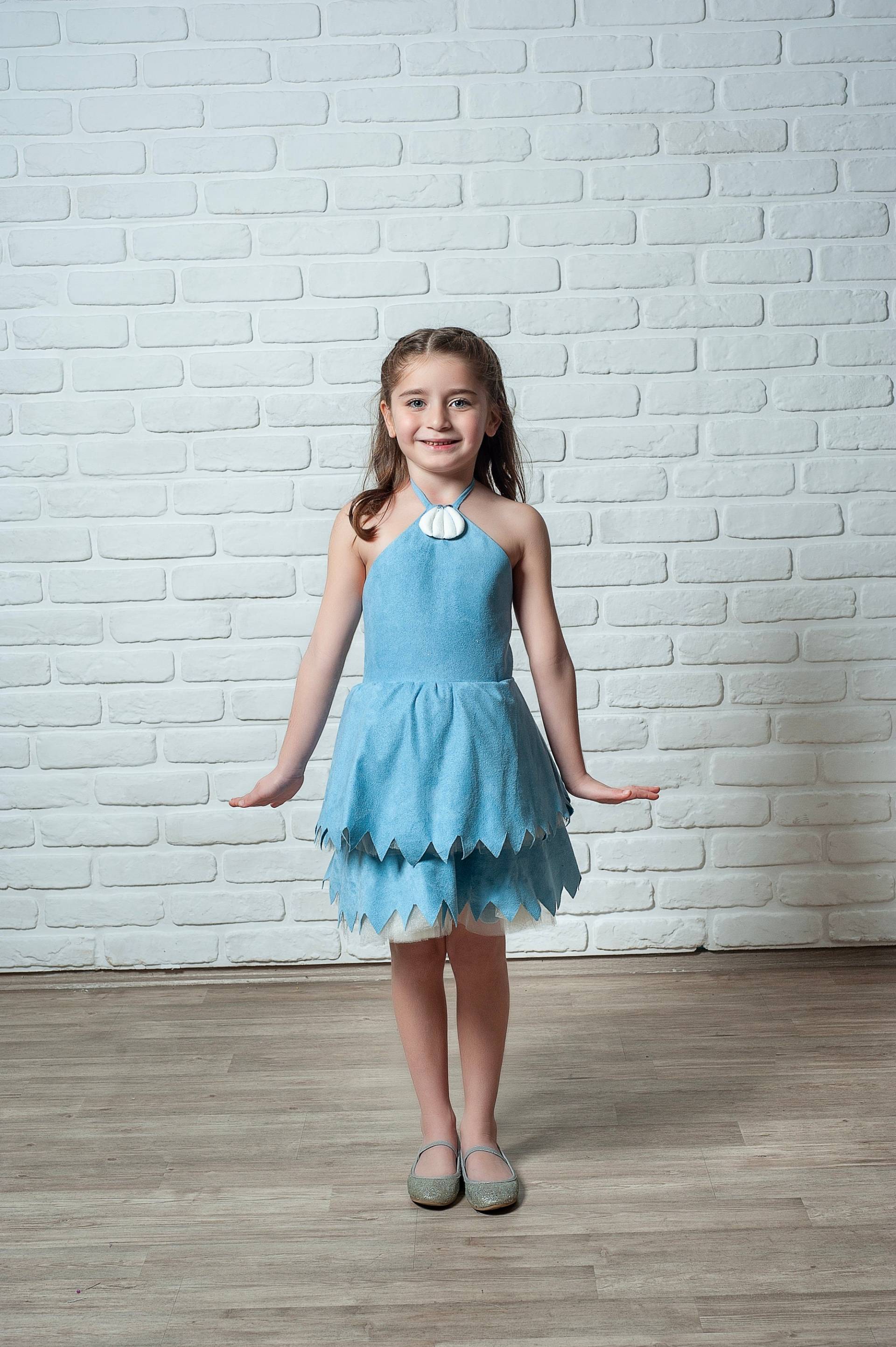 The Flintstones Betty Feuerstein Kinderkostüm, Blaues Dress Kinderkostüm von NossiByCostume