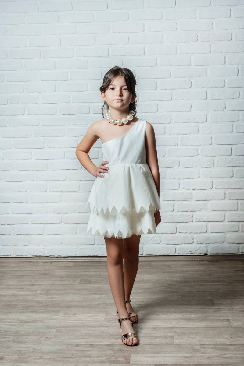 The Flintstones Wilma Feuerstein Kinderkostüm, Weißes Kleid Kinderkostüm The Flintstones Wilma Feuerstein Kinderkostüm, Weißes Kleid Kinderkostüm von NossiByCostume