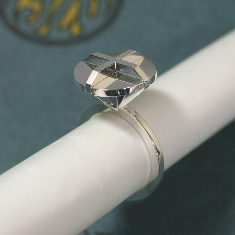 Puzzle Dia Ring Silber 4Teilig von NostaLics