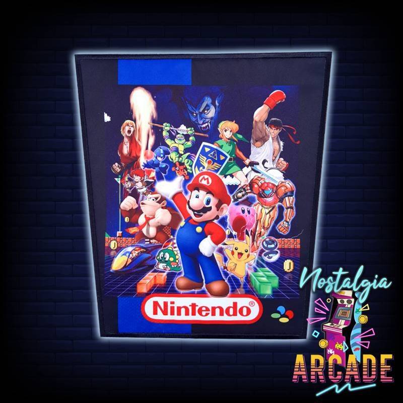Nintendo Backpatch Großen Gaming Patch Mario von NostalgiaArcade